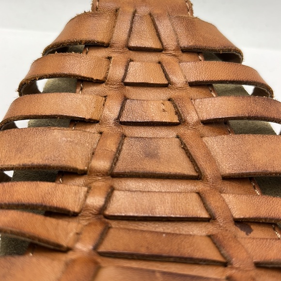 Clarks Jana huaraches brown woven boho sandals summer festival wedge retro - Picture 10 of 10